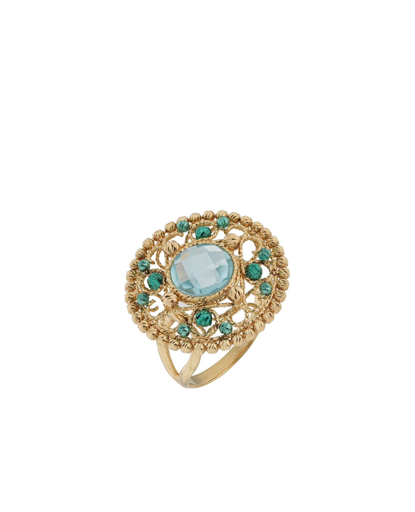 Mizar Italian Jewels Barocco Ring 106b3450btan