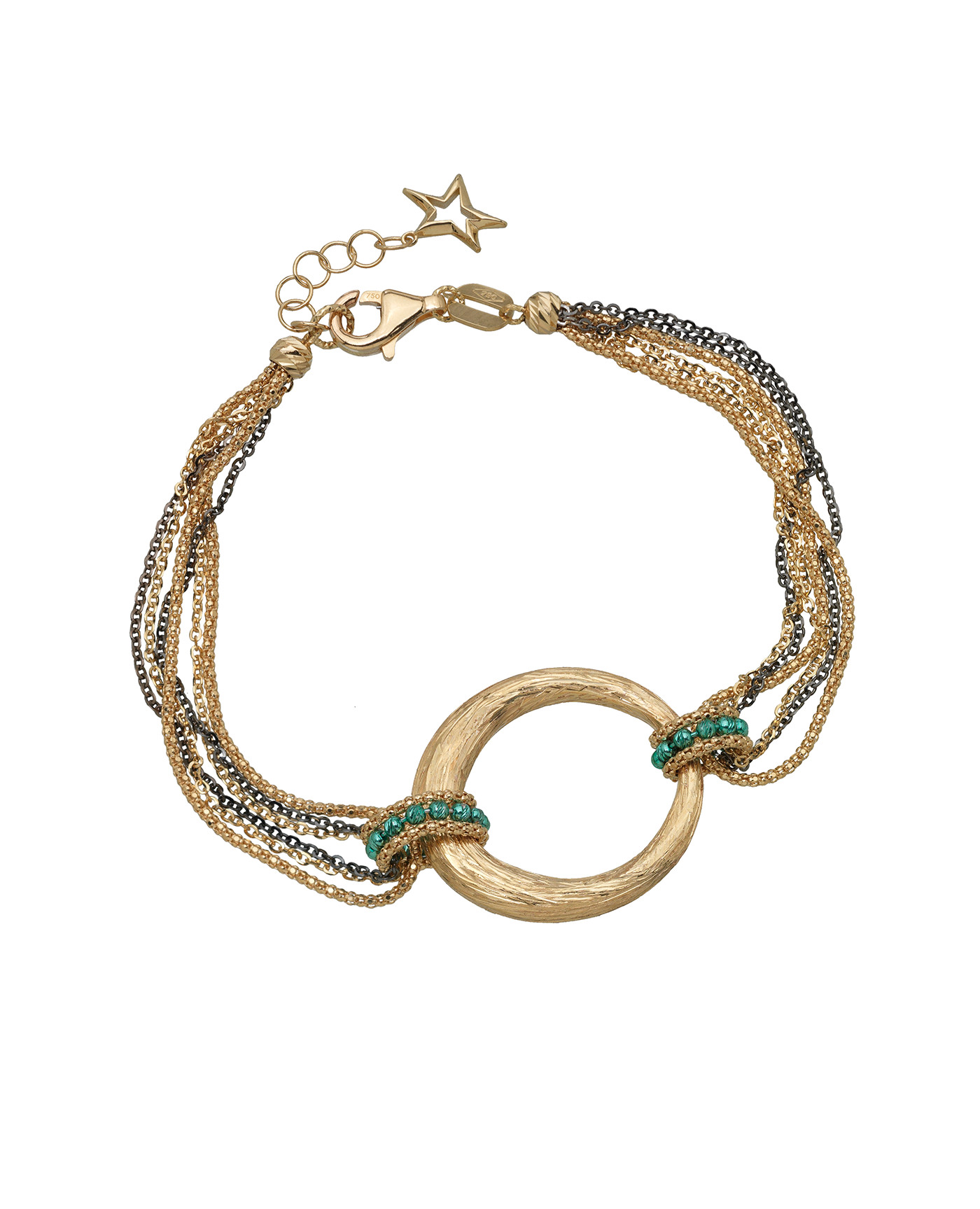 B221 1v Br Mizar Italian Jewels Shapes Bracelet