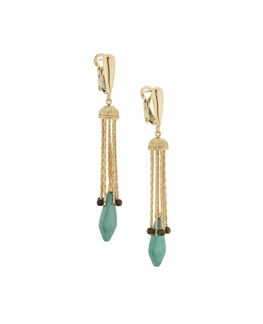 18kt Tiffany Blue Gold Earrings By Mizar