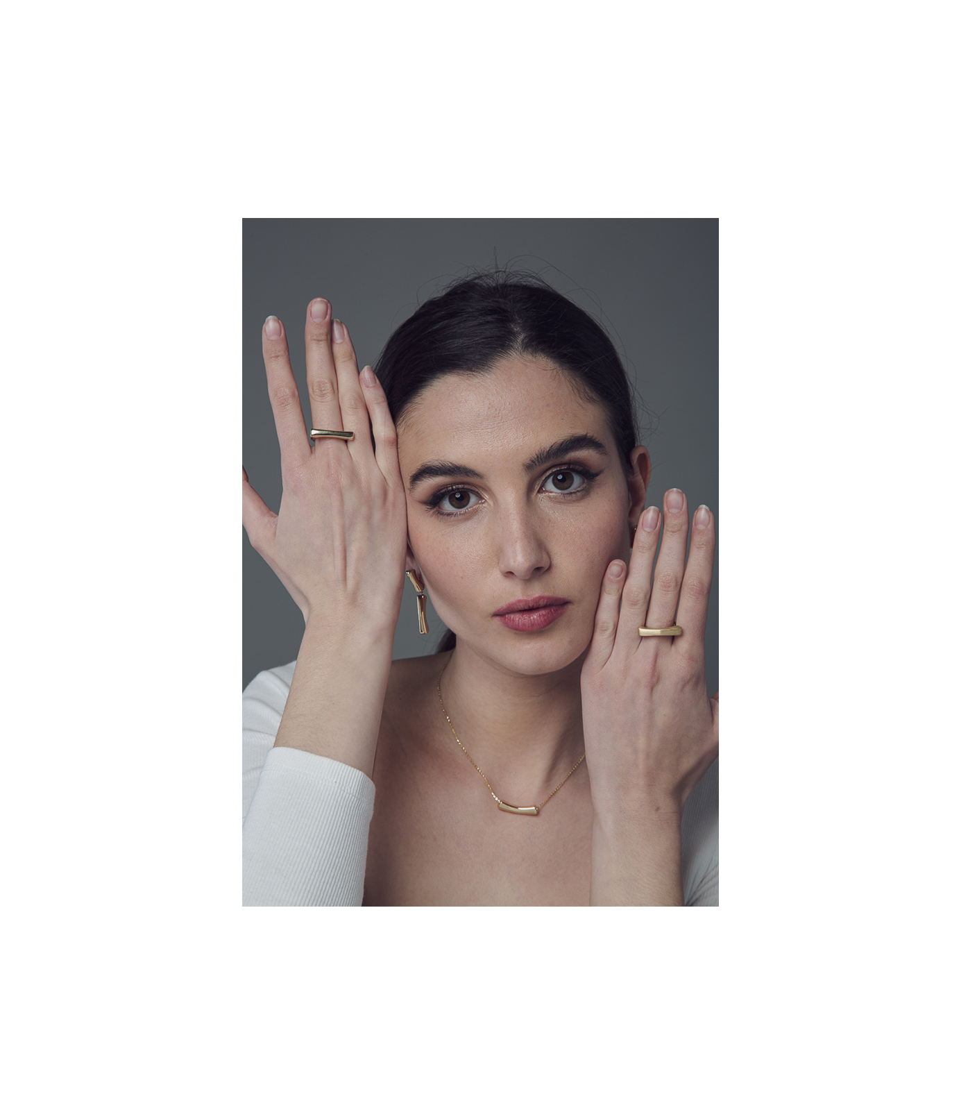 Clizia Somma Italian Model Mizar Rings Jewels Copia